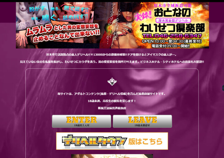 おとなのわいせつ倶楽部 本厚木店 神奈川 / デリヘル