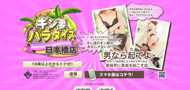 ギン妻パラダイス日本橋店 大阪 / ホテヘル
